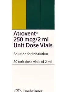 ATROVENT 250MCG ML UNIT DOSE VIALS 20`S